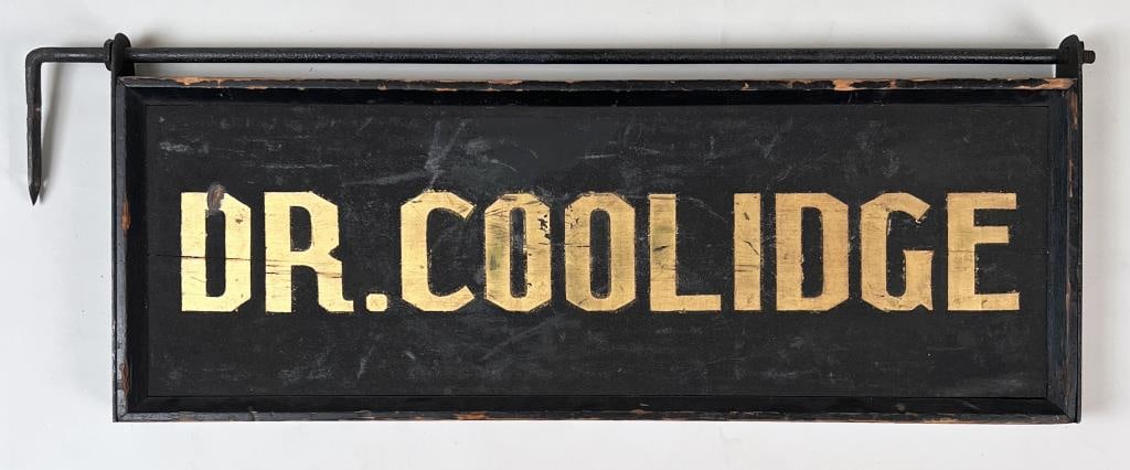 Early Two Sided Painted Trade Sign - Dr. Coolidge (1 of 3)