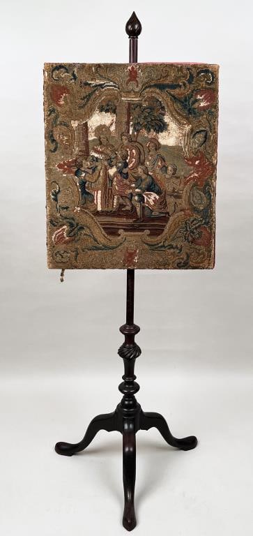 George III Carved Mahogany Fire Screen (1 of 6)