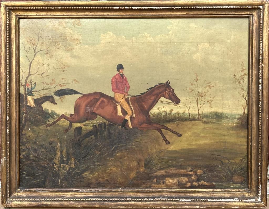 Am. School, Equestrian Jumping Scene O/C (1 of 2)