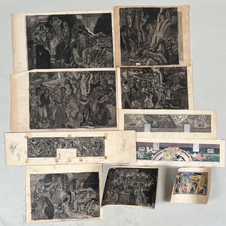 Savage, Group Ten Mural Studies (1 of 7)