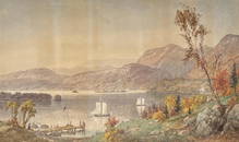 J.F. Cropsey, W/C Hudson River In The Fall 1819