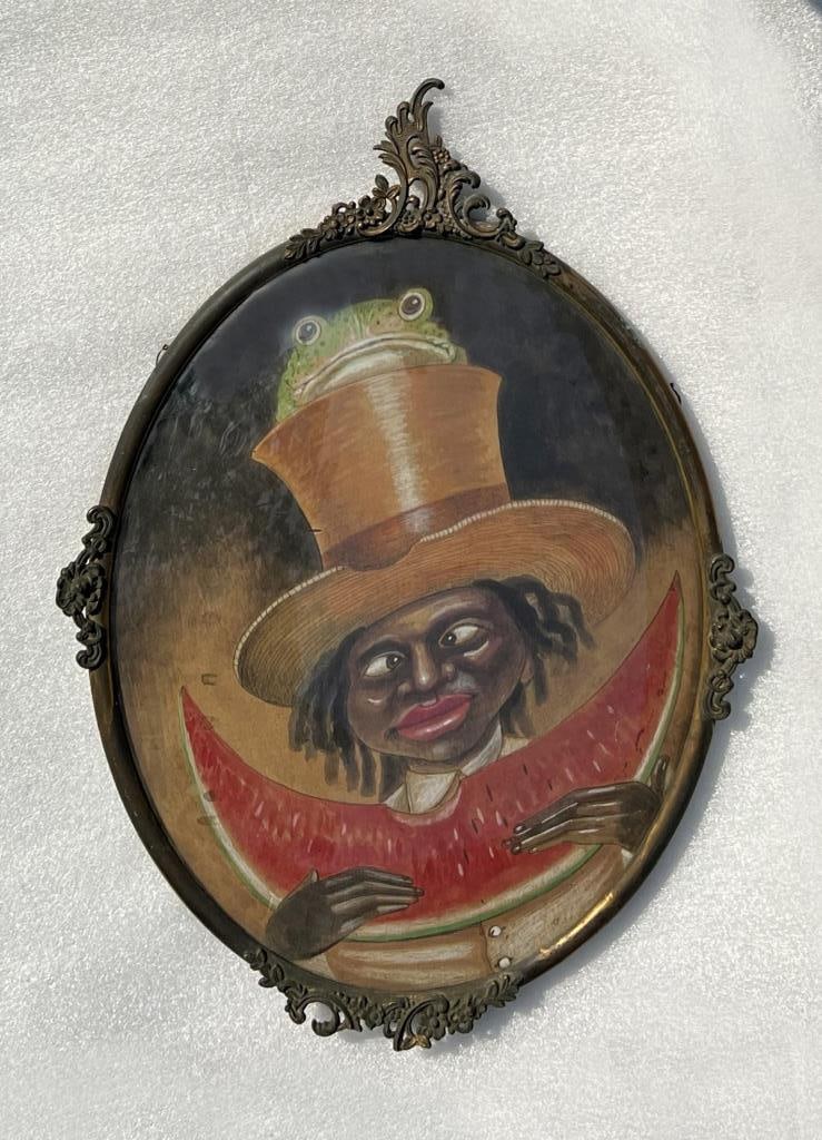 W/C Gouache, Black Americana "Watermelon Boy" (1 of 5)