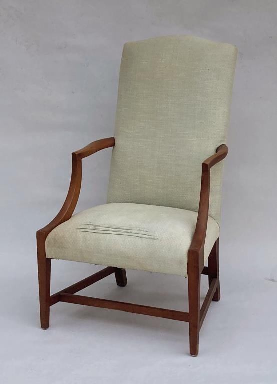 Period American Federal Mahogany Lolling Chair (1 of 5)