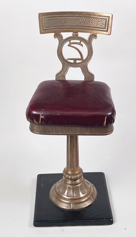 Grand Central Station Bronze Cafeteria Chair (1 of 8)