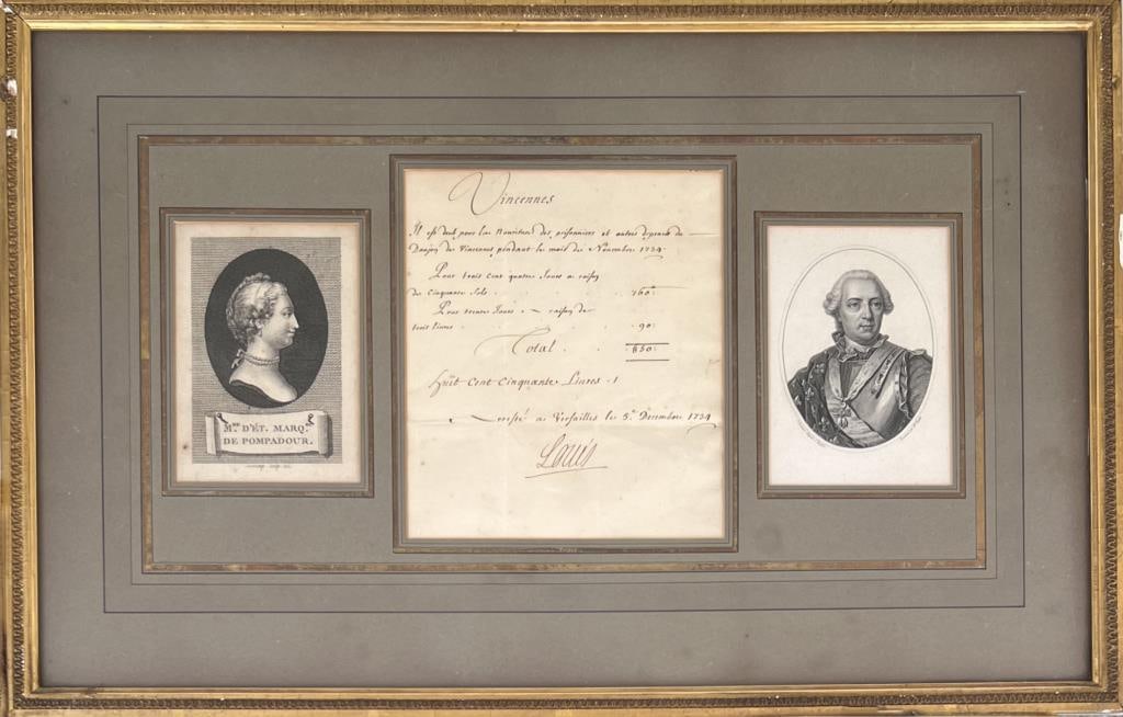 Louis XV Framed Autographed Photos (1 of 5)