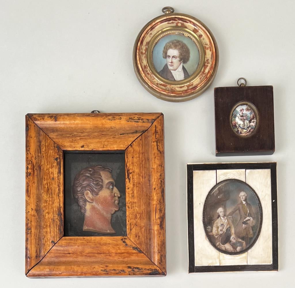 Four Framed Miniatures (1 of 8)