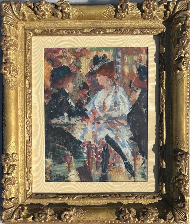 Purdy, Impressionist W/C Salon Scene (1 of 4)