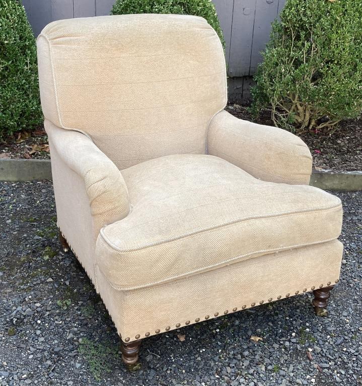 George Smith Style Upholstered Club Chair (1 of 7)