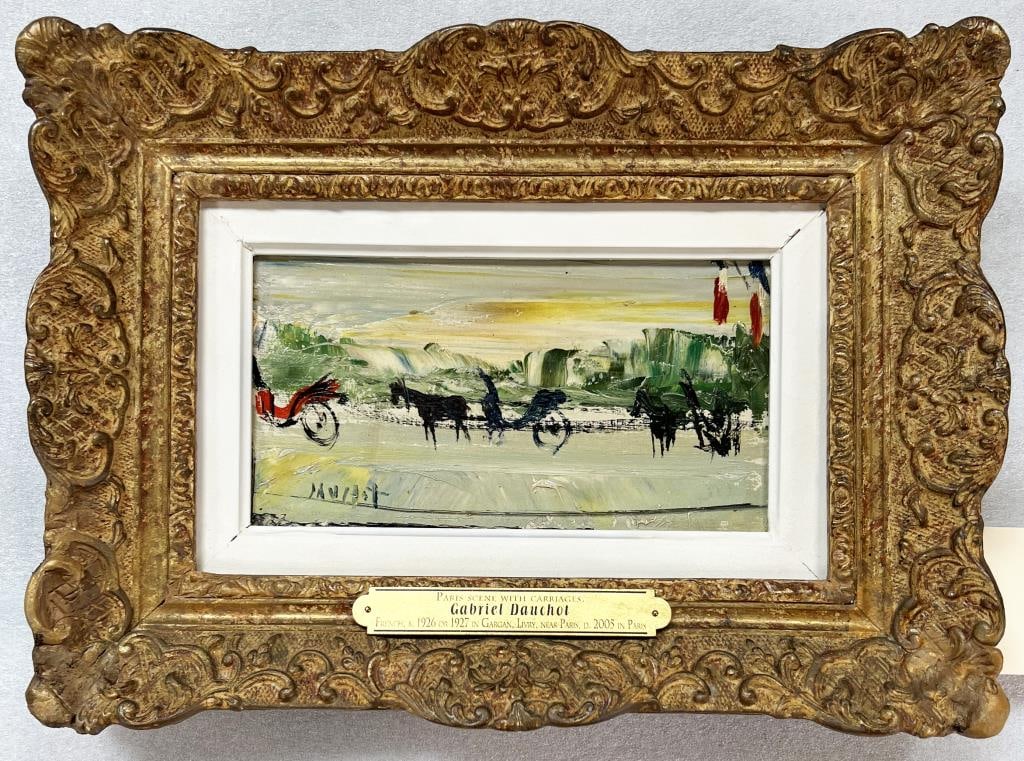 Dauchot, O/C Paris Carriage Scene (1 of 5)