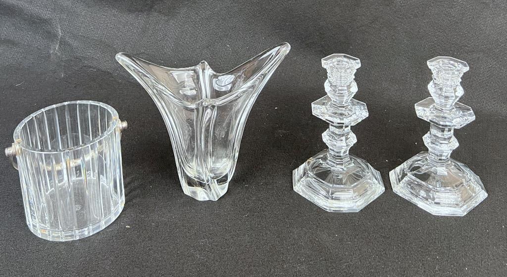 Pair Baccarat Crystal Candlesticks (1 of 7)
