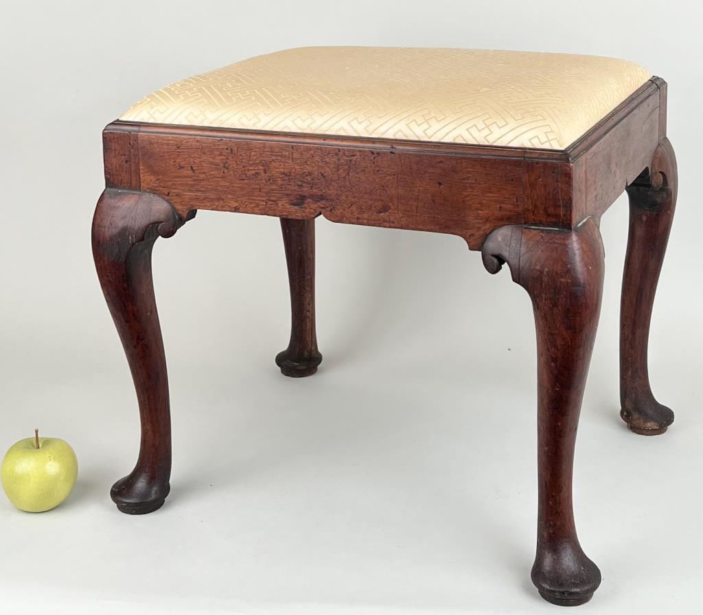 Queen Anne Walnut Footstool (1 of 11)