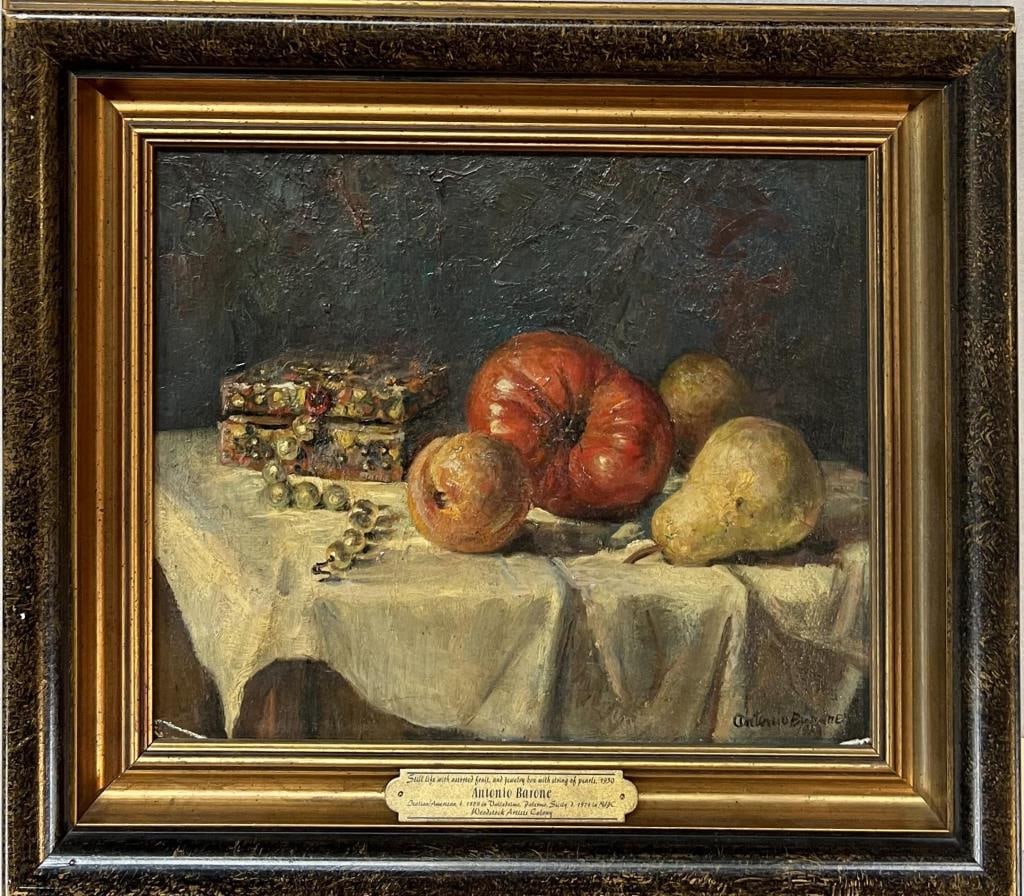 Barone, O/B Still Life Fruit, Pearls & Box (1 of 6)