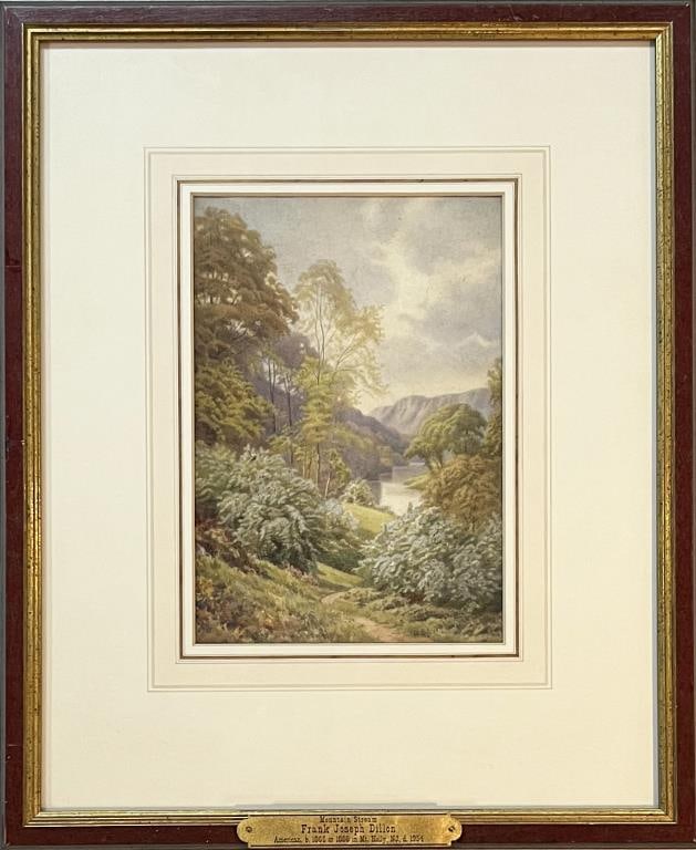 Dillon, W/C Landscape With Mountain Stream (1 of 3)
