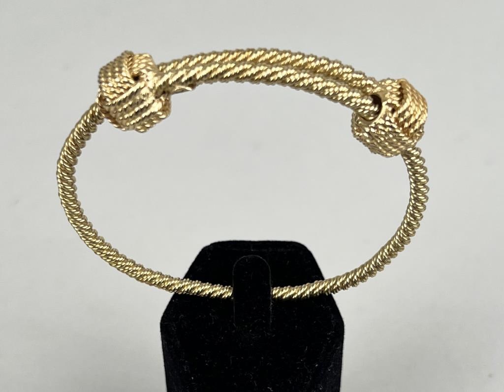 A.G.A. Correa & Son Twisted Rope Braided 18K Gold Bracelet (1 of 6)