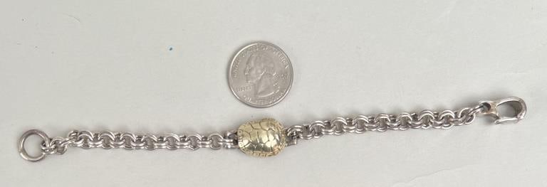 Kieselstein 14K Gold & Sterling Turtle Bracelet (1 of 5)