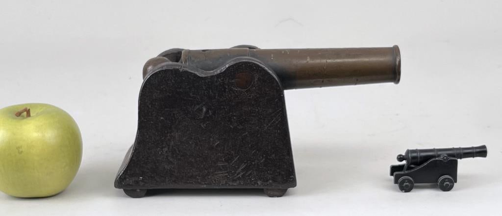 Two Miniature Bronze Cannons (1 of 8)