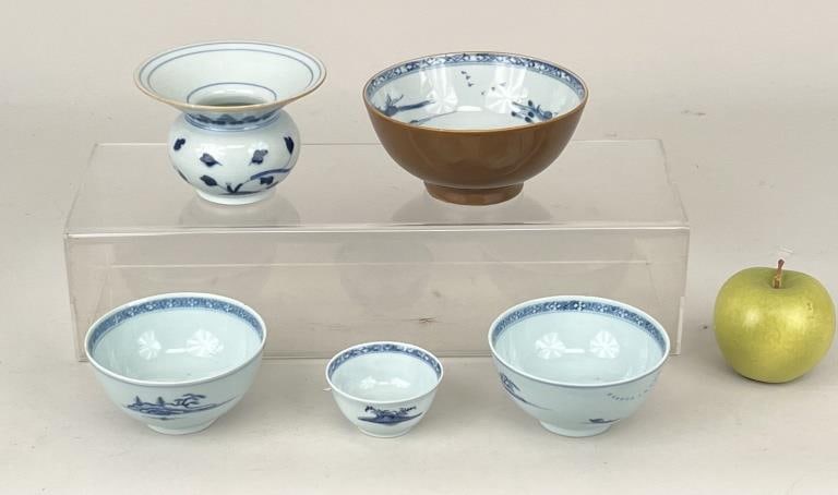 Five Nanking Cargo Porcelain Wares (1 of 6)