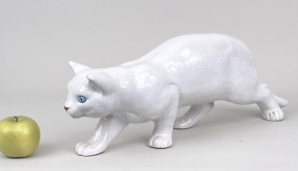 Italian Ceramic Cat Sculpture (1 of 5)