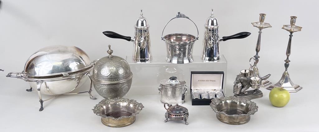 Estate Group Thirteen Silver Plated Wares (1 of 5)