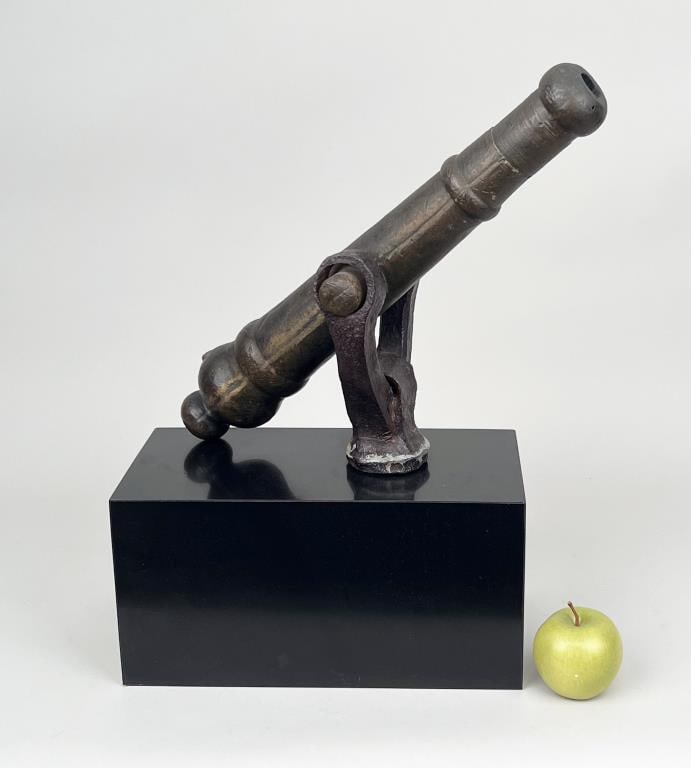Antique Bronze Signal Cannon, 19th C. (1 of 4)
