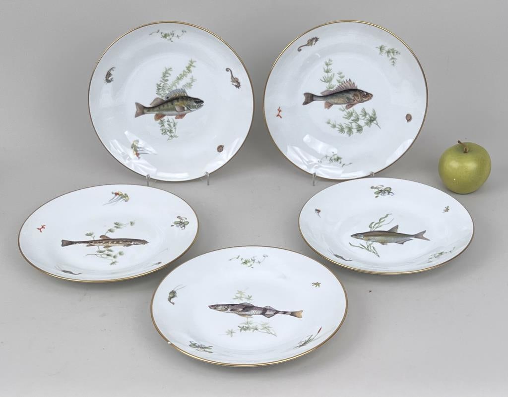 Five Richard Ginori Fish Plates (1 of 3)