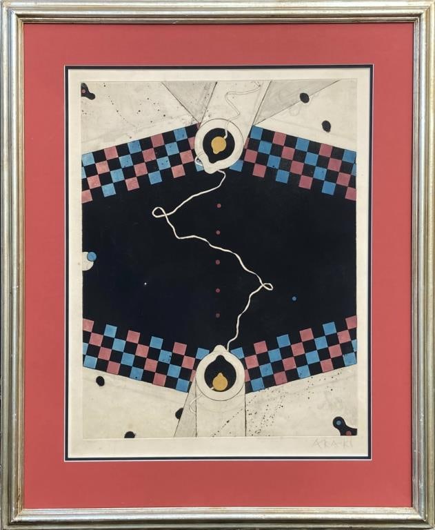 Akaki, Modernist Japanese Woodblock Print (1 of 6)