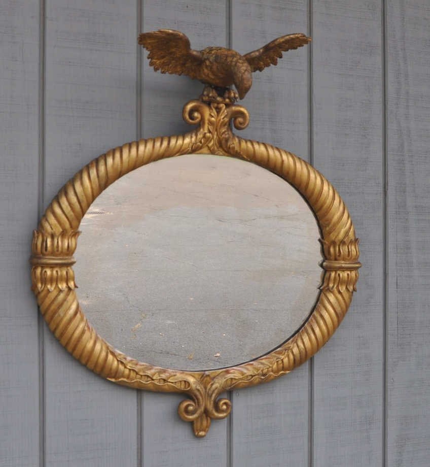 Federal Carved & Gilded Eagle Cornucopia Mirror (1 of 5)