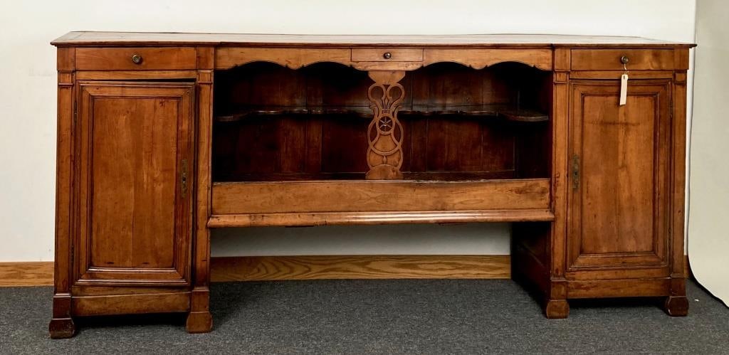 Monumental French Provincial Fruitwood Server (1 of 18)