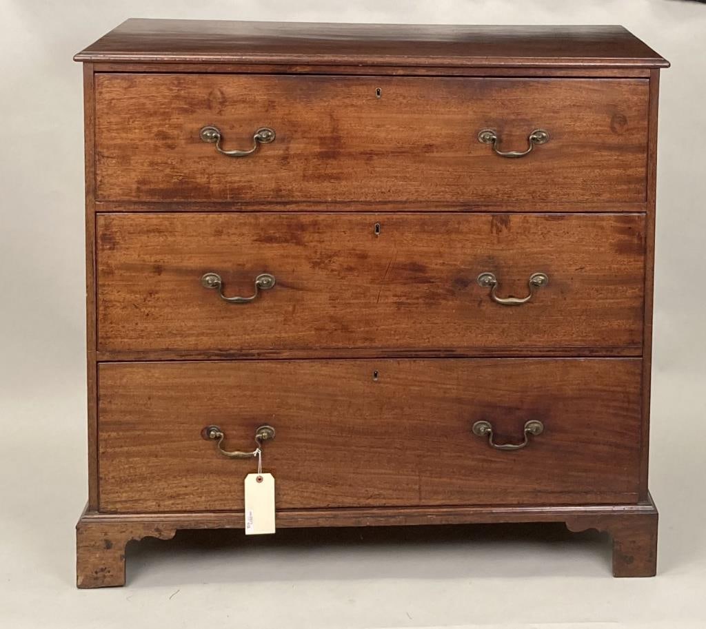 Large Georgian Three Drawer Storage Chest (1 of 9)