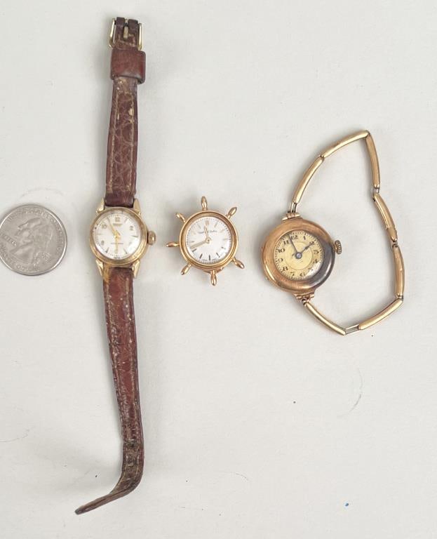 Group Three Gold Estate Watches (1 of 5)