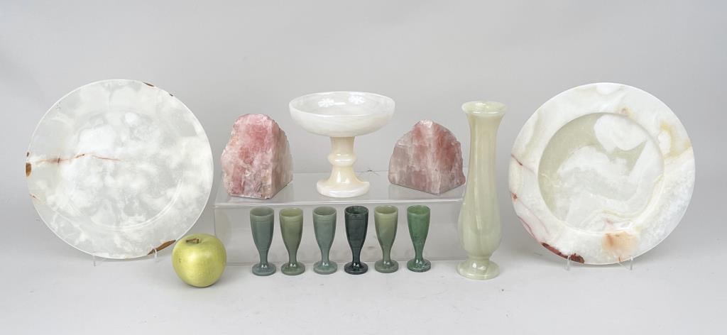 Estate Group Twelve Stone Decorative Items (1 of 4)