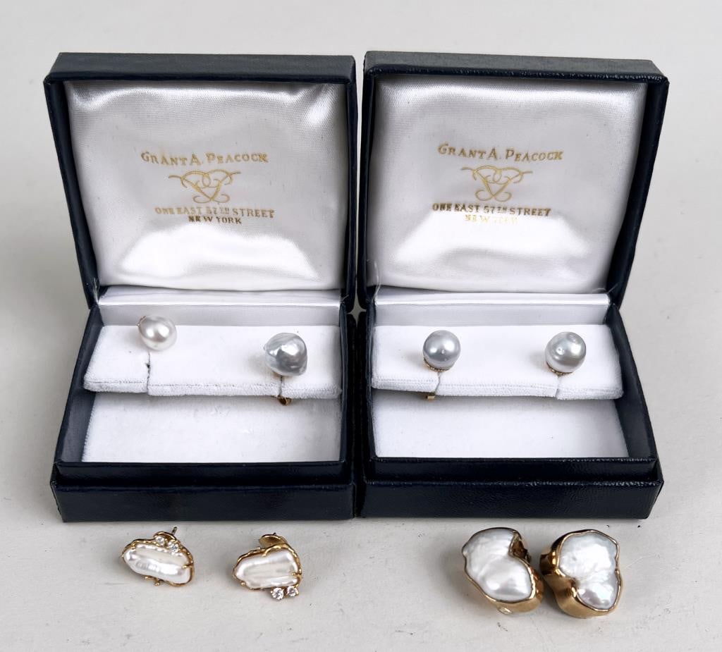 Group Four Pearl Earrings (1 of 6)