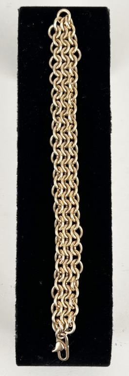 14K Gold Chain Link Bracelet (1 of 5)