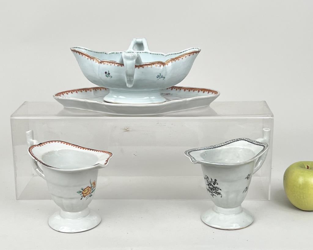 Group Chinese Export Porcelain Table Wares (1 of 12)