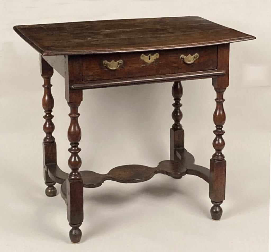 English Jacobean Oak One Drawer Dressing Table (1 of 15)