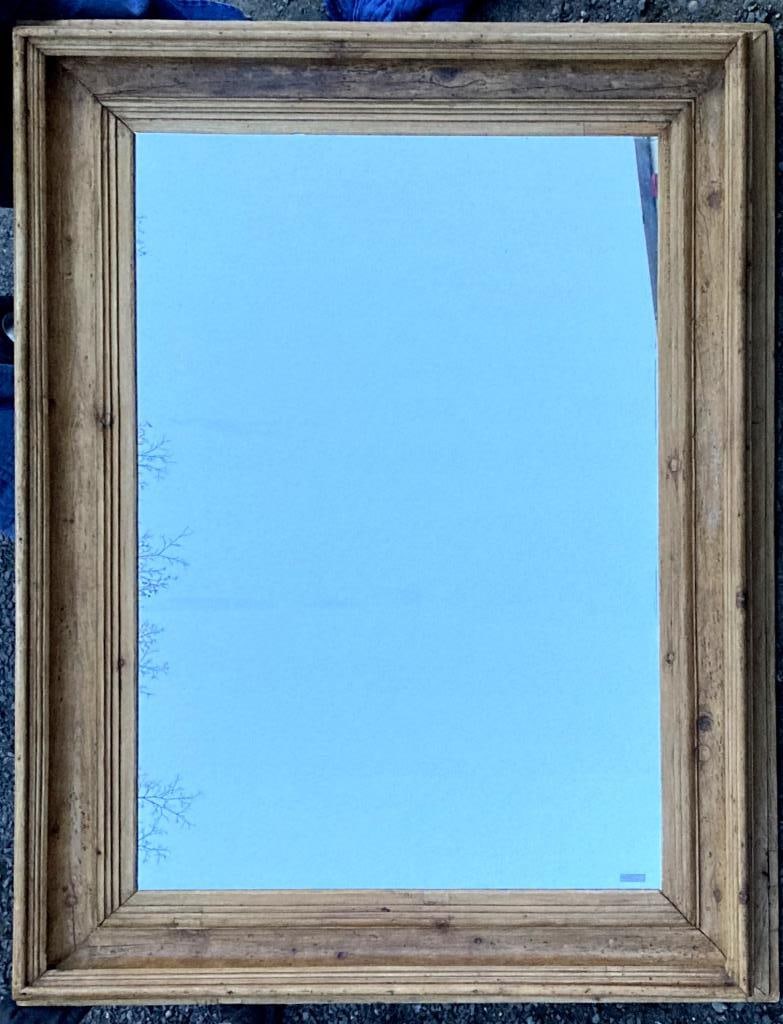 Massive English Country Pine Cove Molded Mirror (1 of 5)