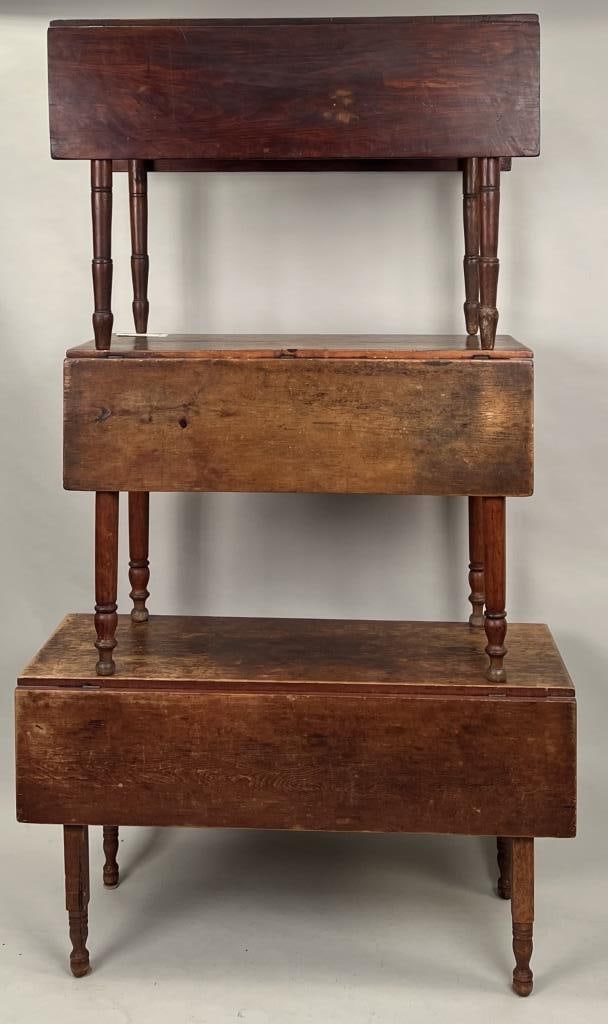 Three American Country Sheraton D/L Tables (1 of 5)