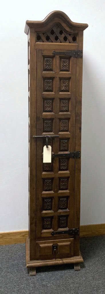Unusual Spanish Baroque Style Narrow Cabinet (1 of 7)