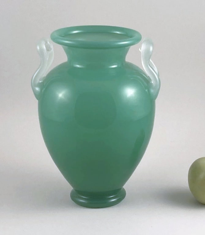 Carder Era Jade Green Vase (1 of 6)