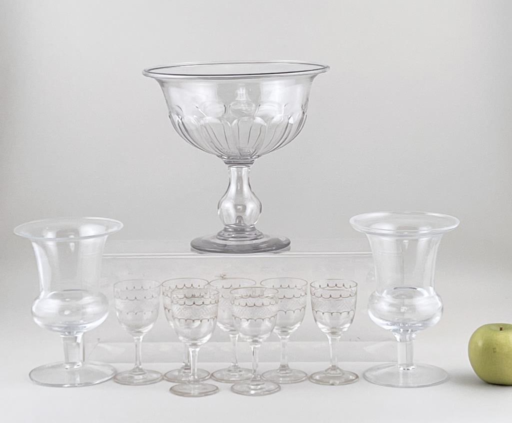 Estate Group Various Colorless Glass Wares (1 of 10)