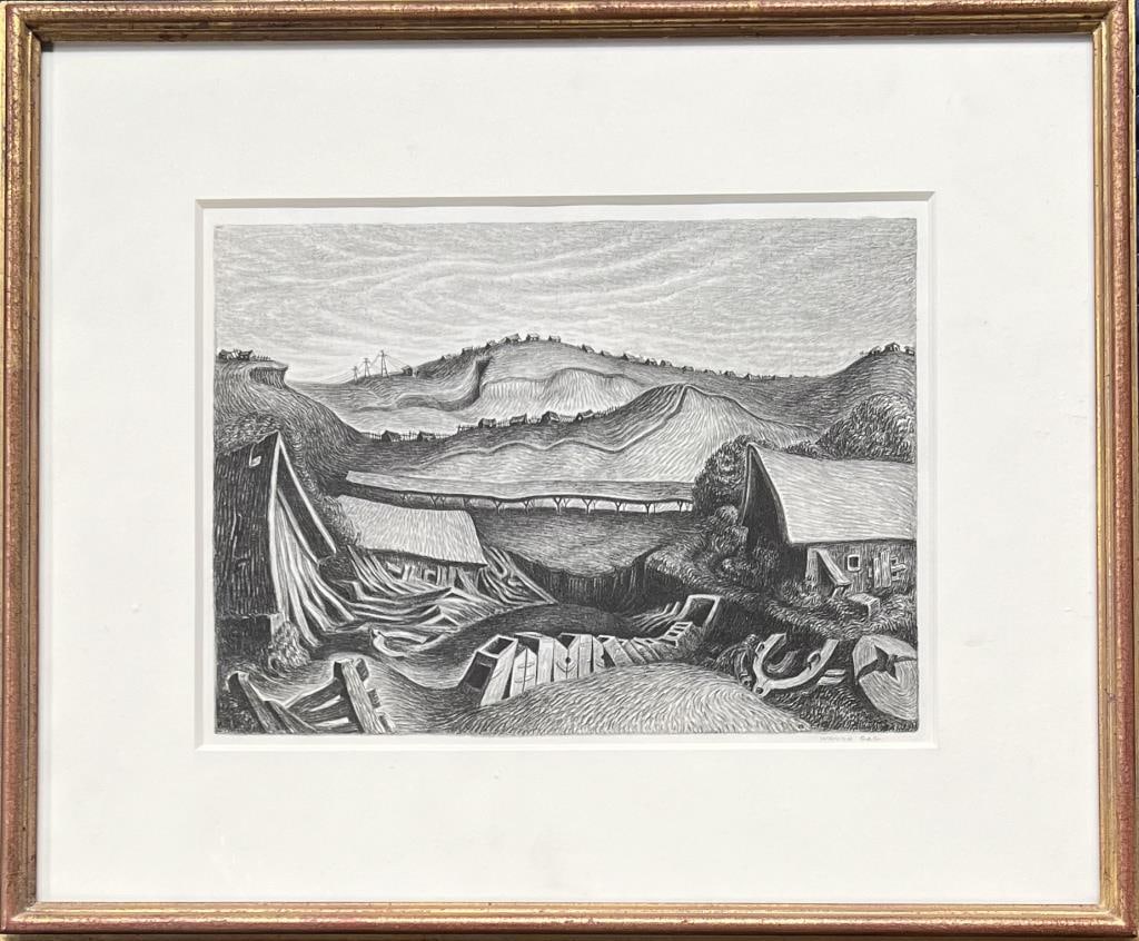 Gag, Lithograph "Abandoned Quarry" 1939 (1 of 4)