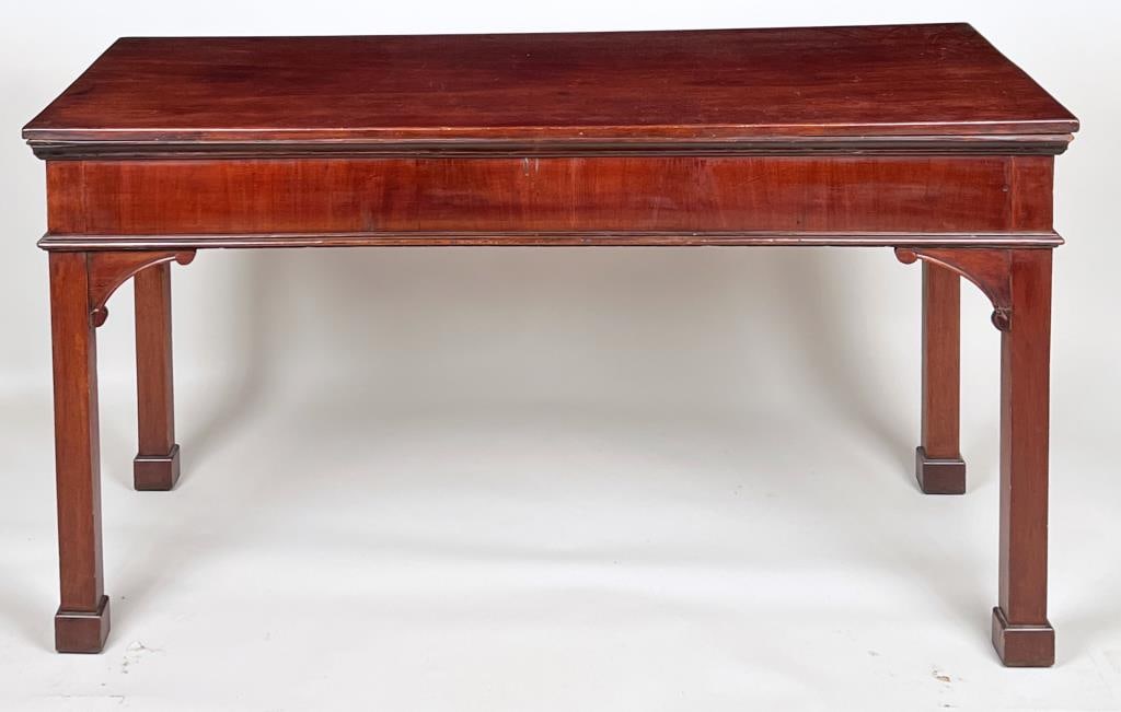 George III Mahogany Rectangular Console Table (1 of 9)