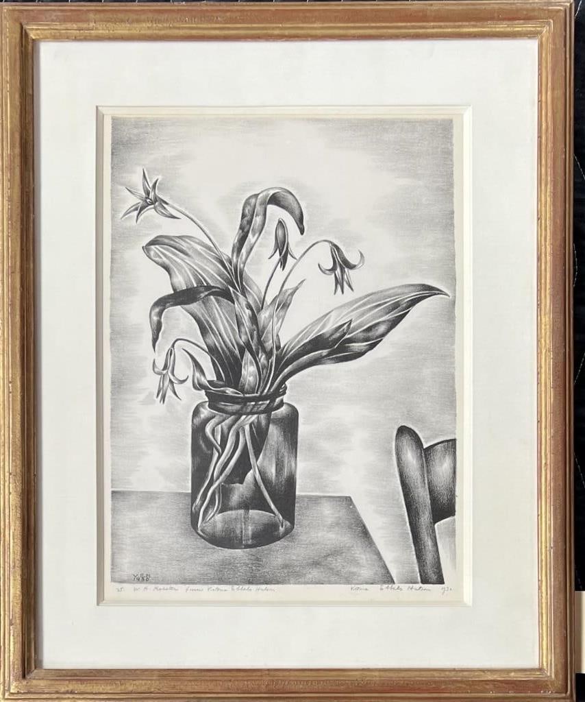 V. Huntley, Dogtooth Lilies In A Jar, 1930 (1 of 6)