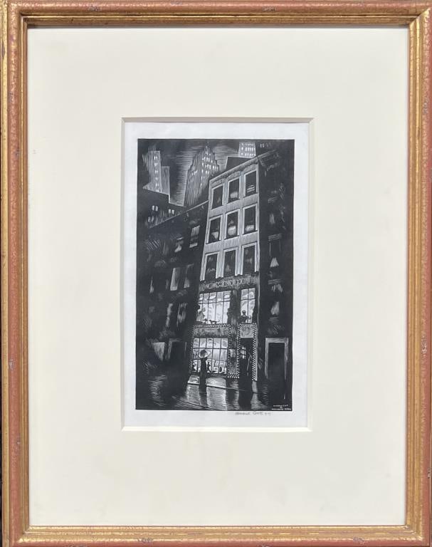 Cook, Signed Woodcut 1929 (1 of 4)