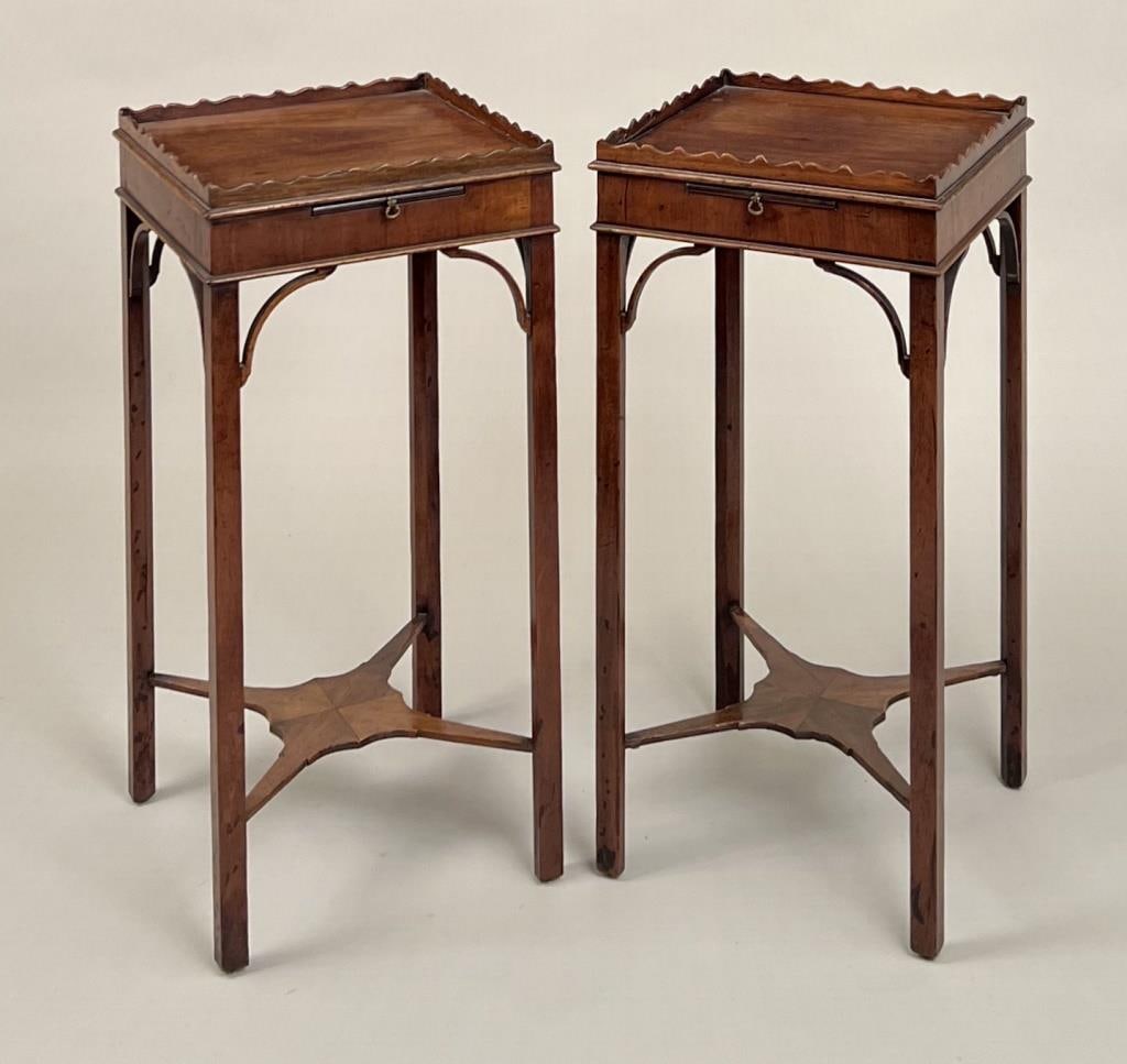 Pair George III Style Mahogany Kettle Stands (1 of 6)
