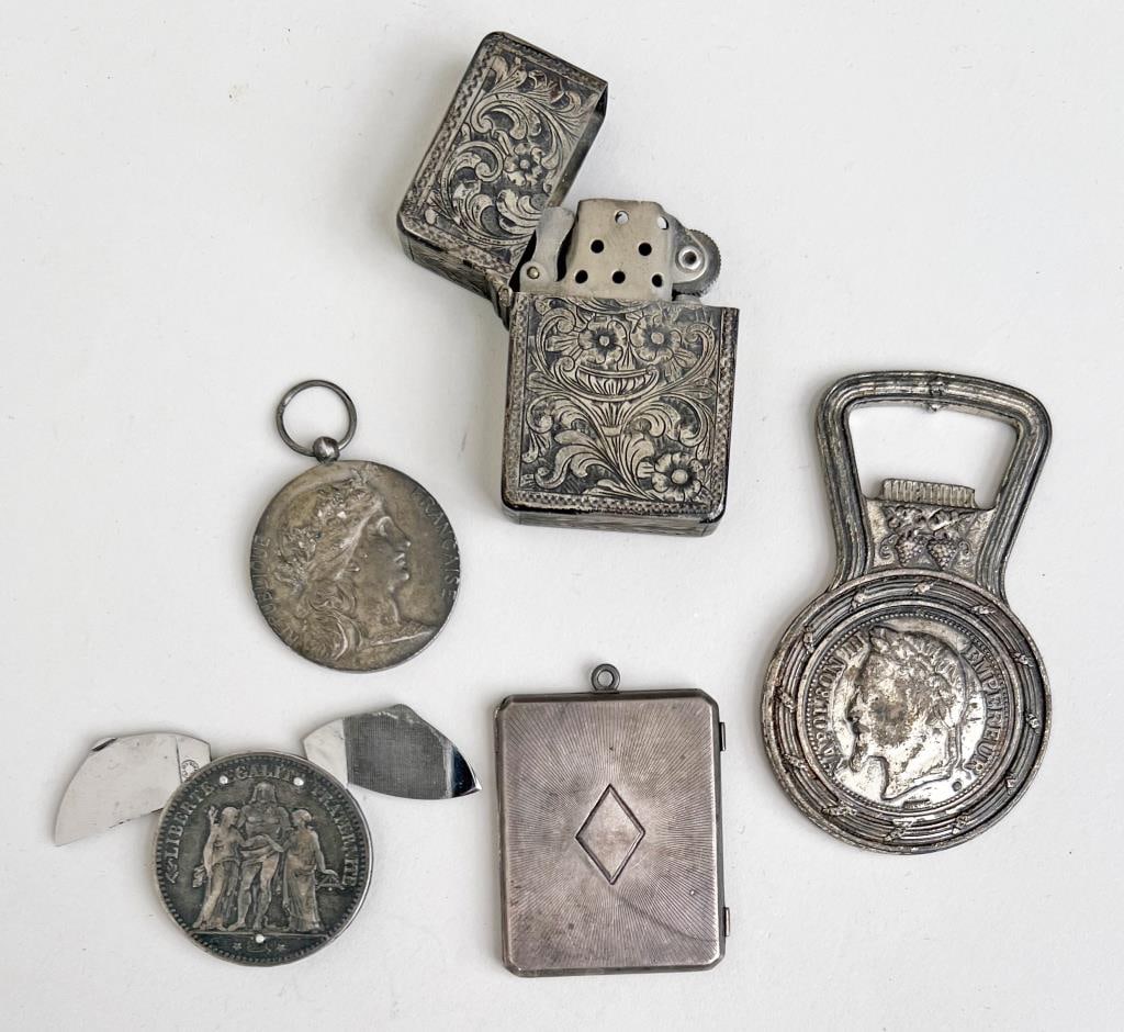 Four Silver Accessory Items (1 of 6)