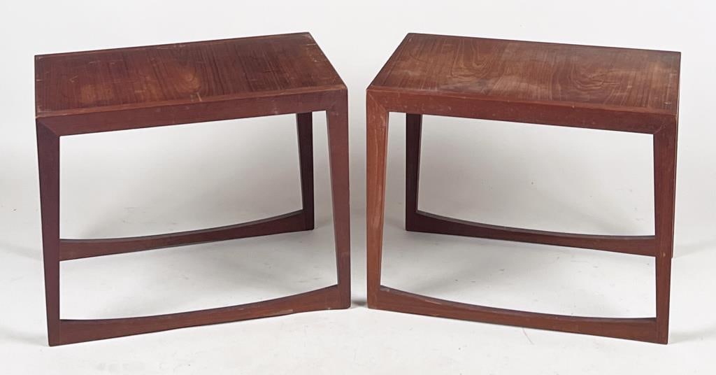 Pair George Tanier MCM Teak Side Tables (1 of 7)