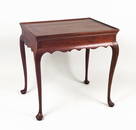 CT Cherrywood Queen Anne Tray Top Tea Table