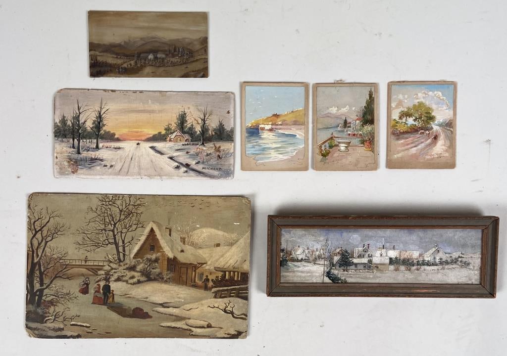 Eclectic Collection Seven Small Artworks (1 of 5)