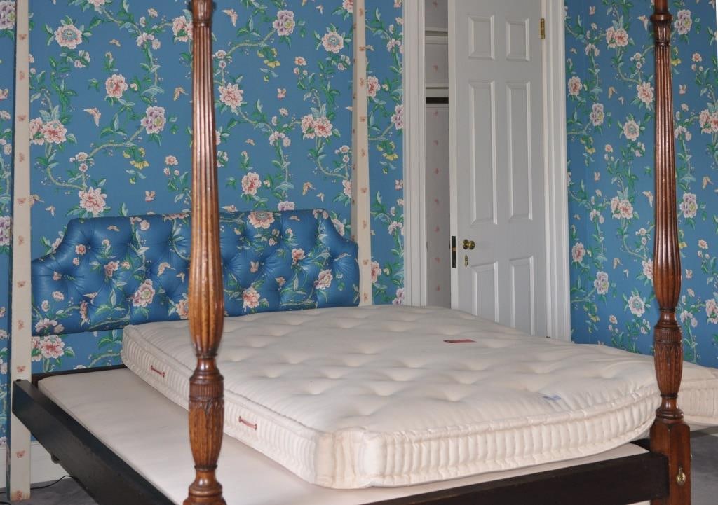 George III Carved Mahogany Tall Post Bed (1 of 11)